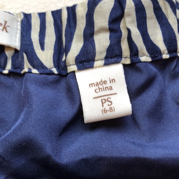 Coldwater Creek navy/tan a-line skirt - Picture 4 of 9